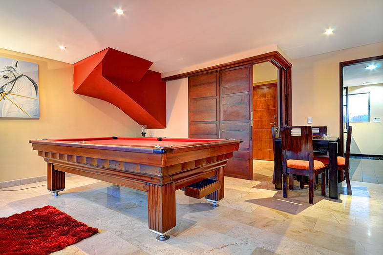 Pool table in San Pedro apartment for rent