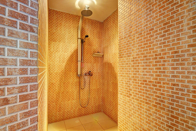 San Pedro shower in apartment for rent in Medellin