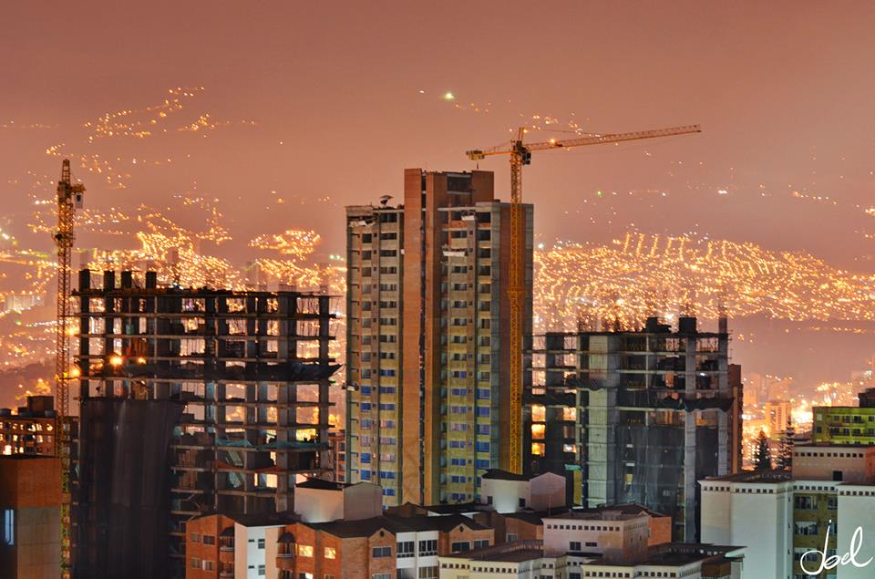 medellin construction panorama view