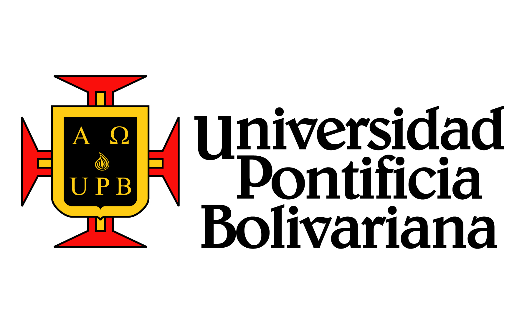 A logo of the university pontifical bolivarian.